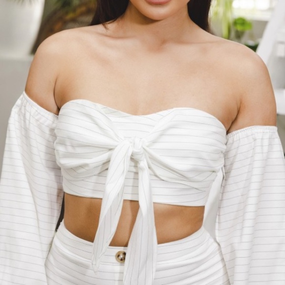 Top & Buttoned Skirt Set - Picture 3 of 4